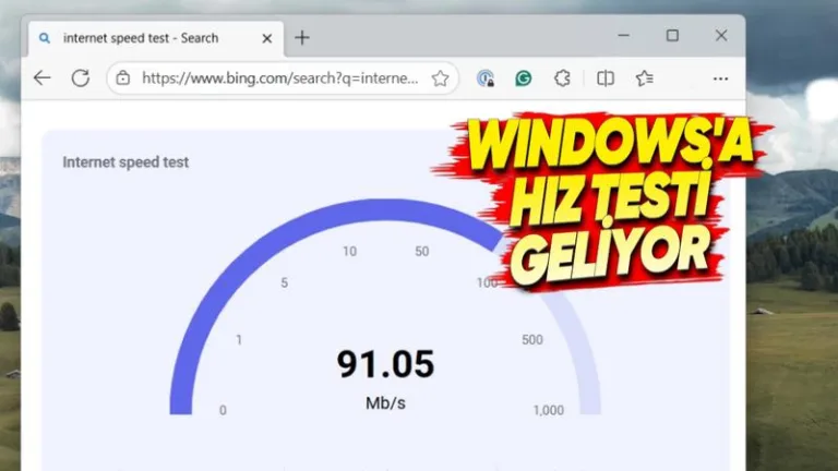 Windows 11'e internet hız testi özelliği geliyor